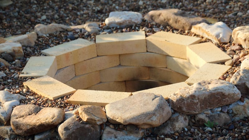 Rock Fire Pit Installation Rock Fire Pit Installation